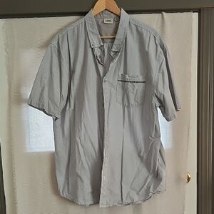 Vans Men's Light Gray Casual Button-Down Shirt